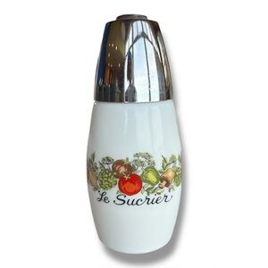 Vintage Gemco Pyrex Corelle Spice of Life Le Sucrier Sugar Shaker